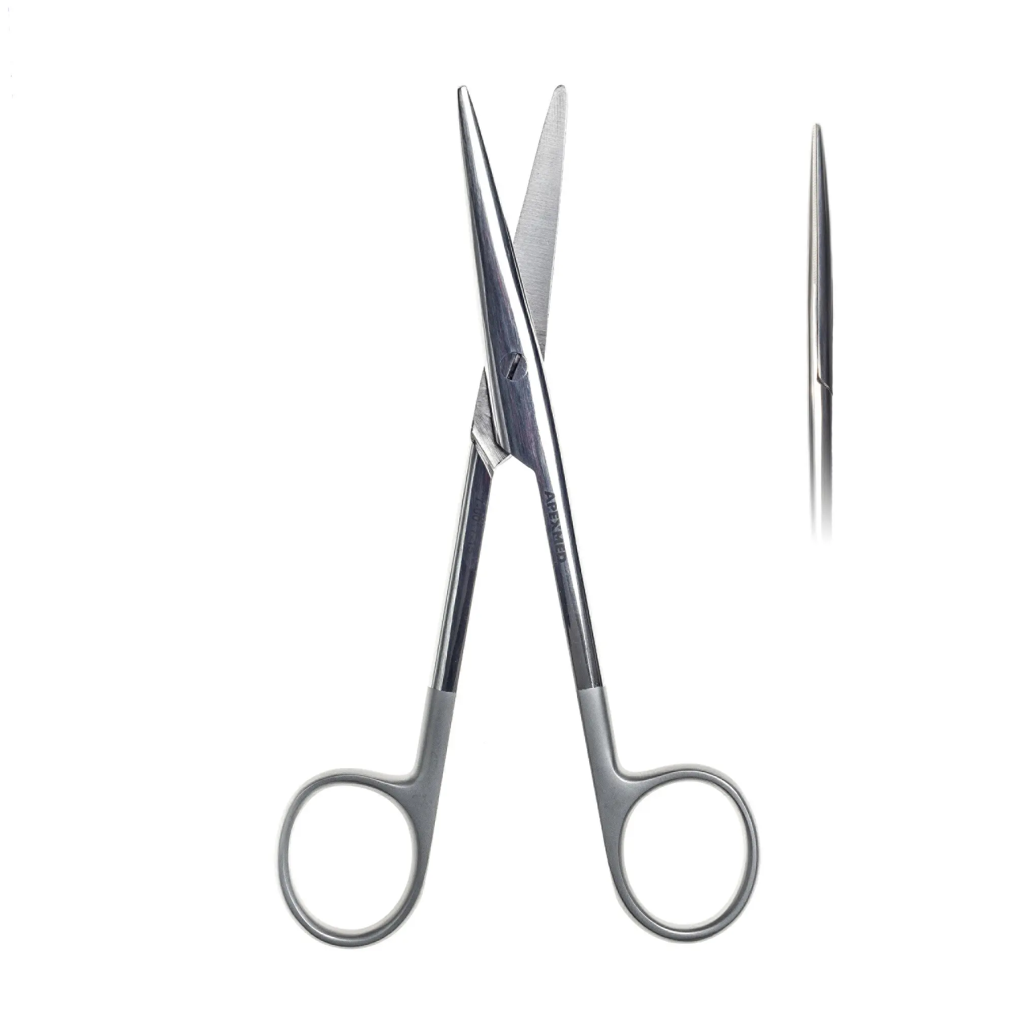 Ножницы хирургические диссекционные Mayo-Stille (Майо Стиля) Super Cut тупоконечные, прямые, 150 мм, Apexmed