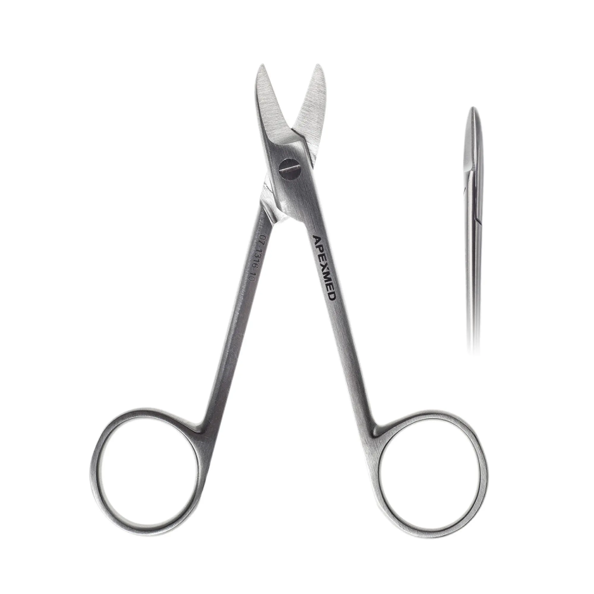 Ножницы хирургические Apexmed Crown (Кроун), 105 мм, коронковые, остроконечные, прямые