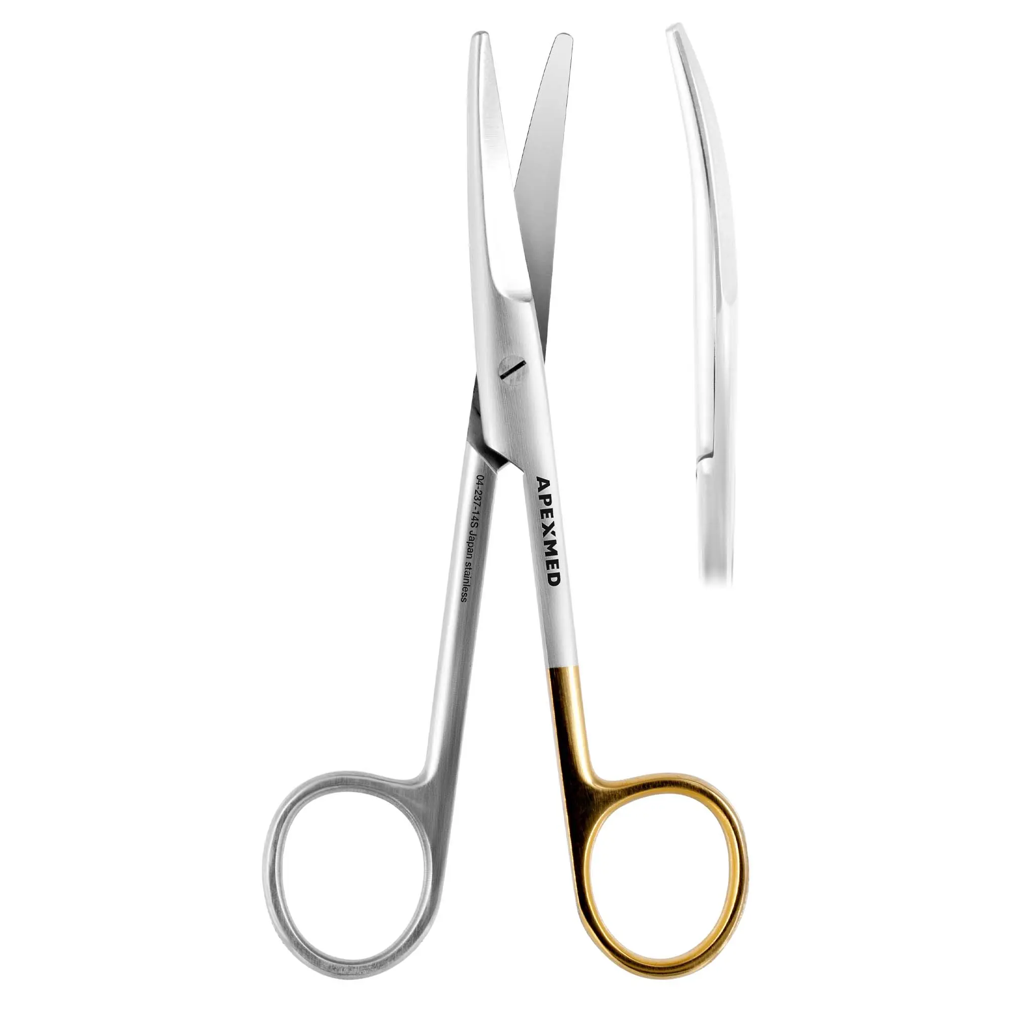 Ножницы хирургические Apexmed Mayo Super Cut 145 мм, тупоконечные, изогнутые