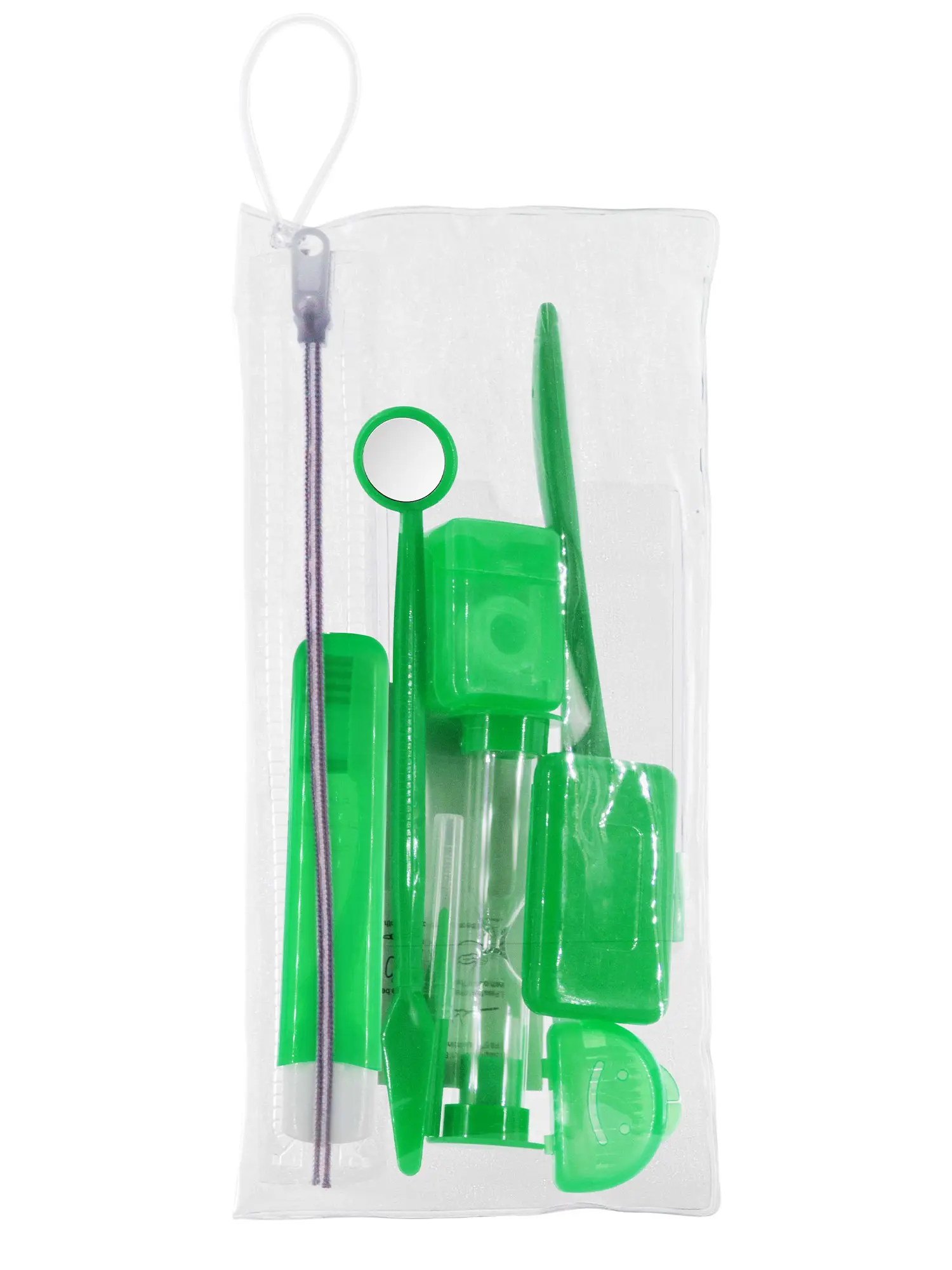 Ортодонтический набор Apexmed для брекетов, дорожный, гигиенический 8 в 1, зеленый