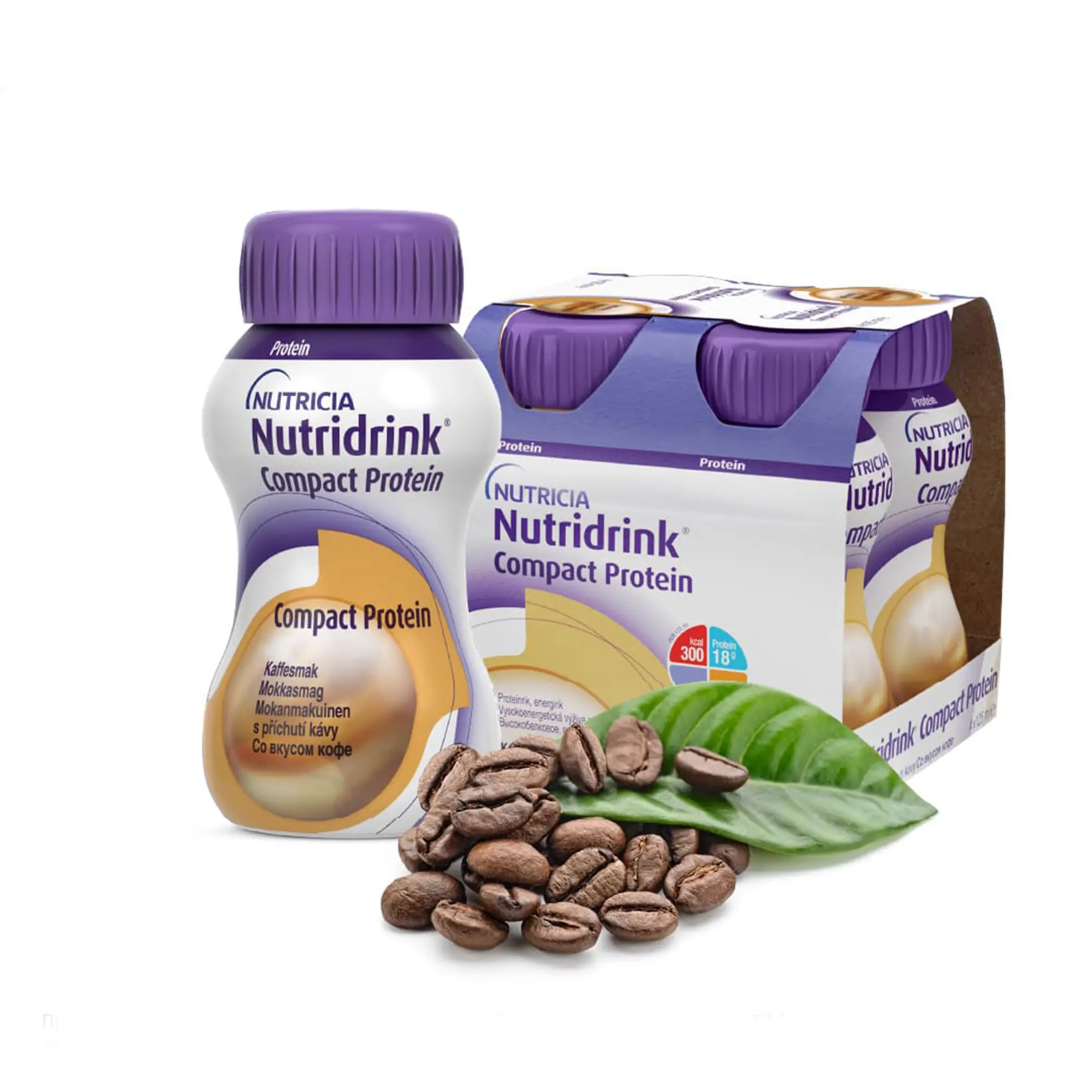 Энтеральное питание Нутридринк Компакт Протеин со вкусом кофе, 125 мл, 4 шт