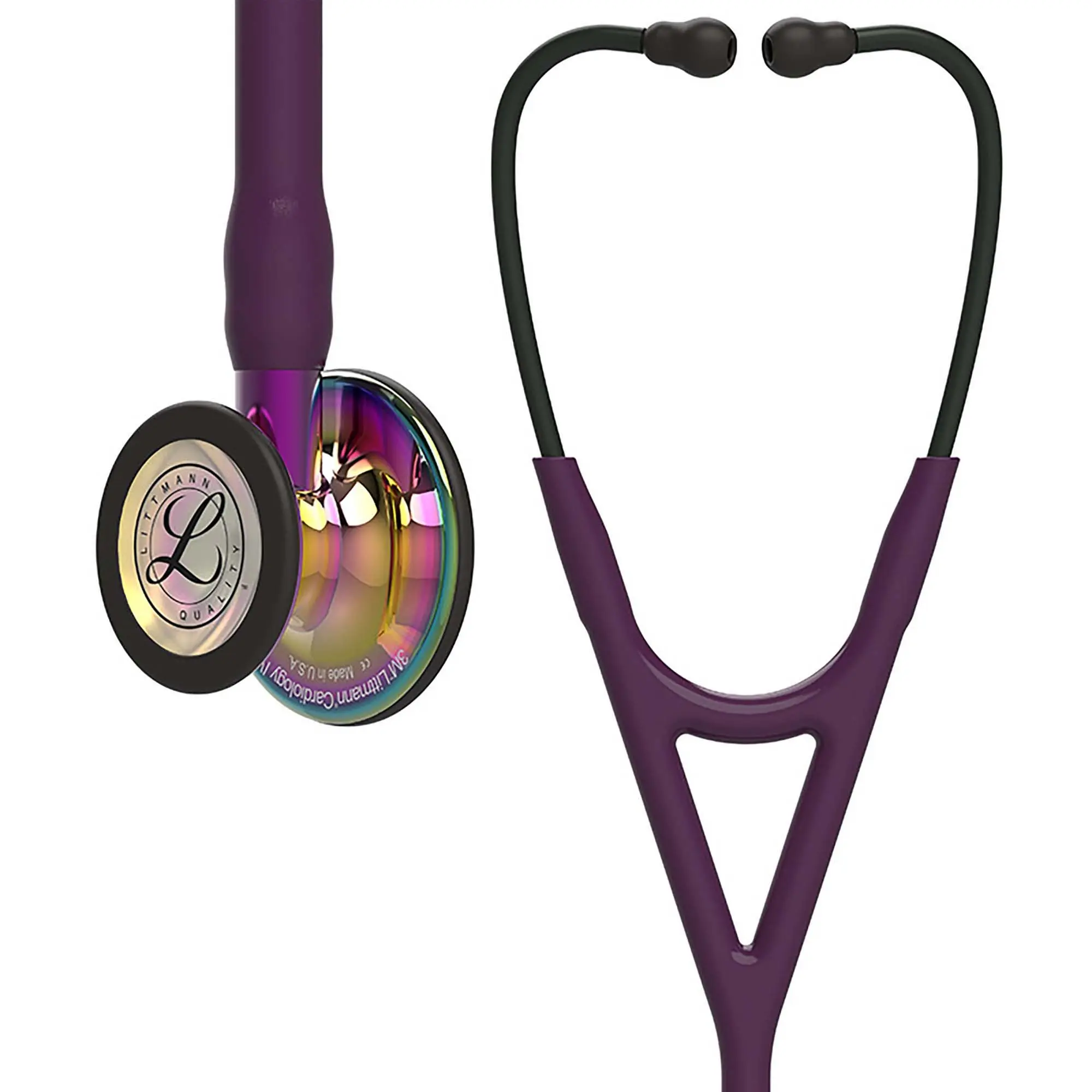 Стетоскоп медицинский Littmann Cardiology IV Diagnostic Фиолетовый и радуга, двухсторонний