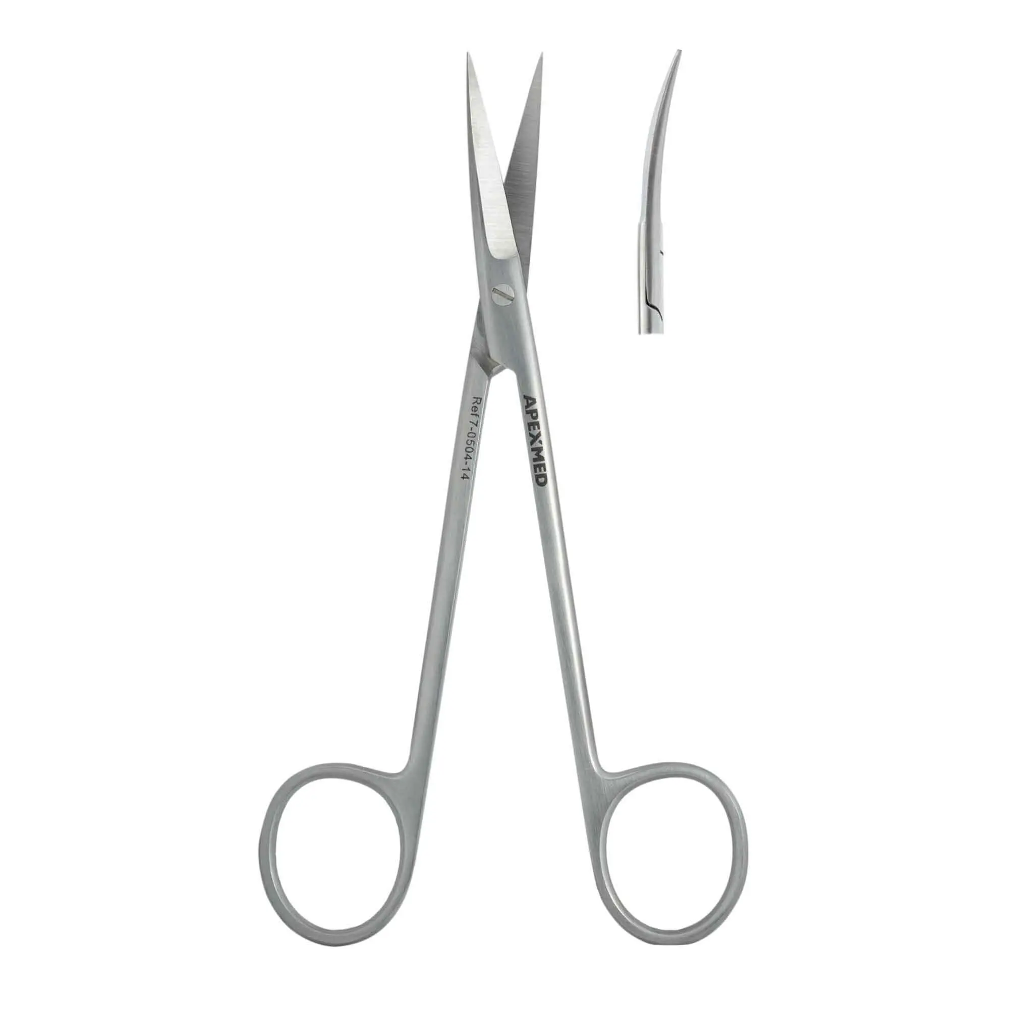 Ножницы хирургические Joseph остроконечные, изогнутые, 140 мм, Apexmed