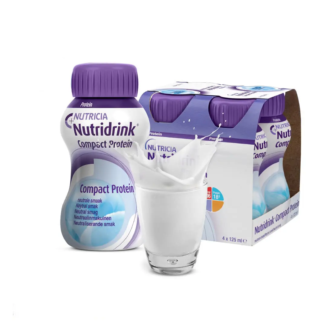 Энтеральное питание Нутридринк Компакт Протеин с нейтральным вкусом, 125 мл, 4 шт