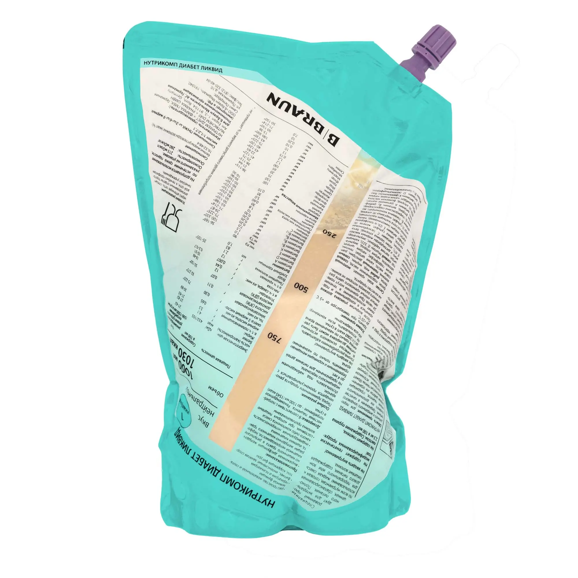 Энтеральное питание Bbraun Нутрикомп Диабет ликвид 1000 мл