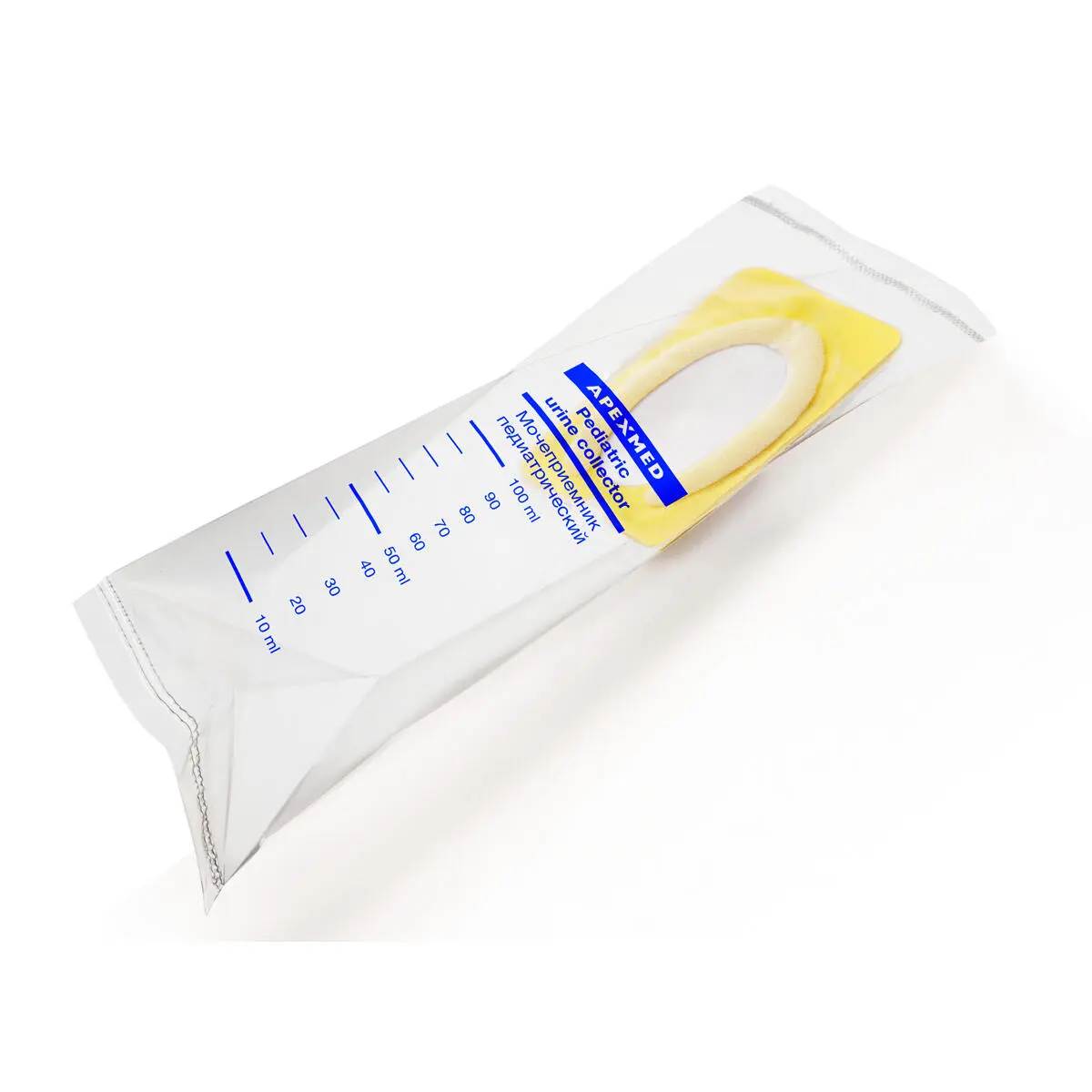 Мочеприемник для новорожденных Apexmed универсальный, мочесборник детский для анализов, 10 шт