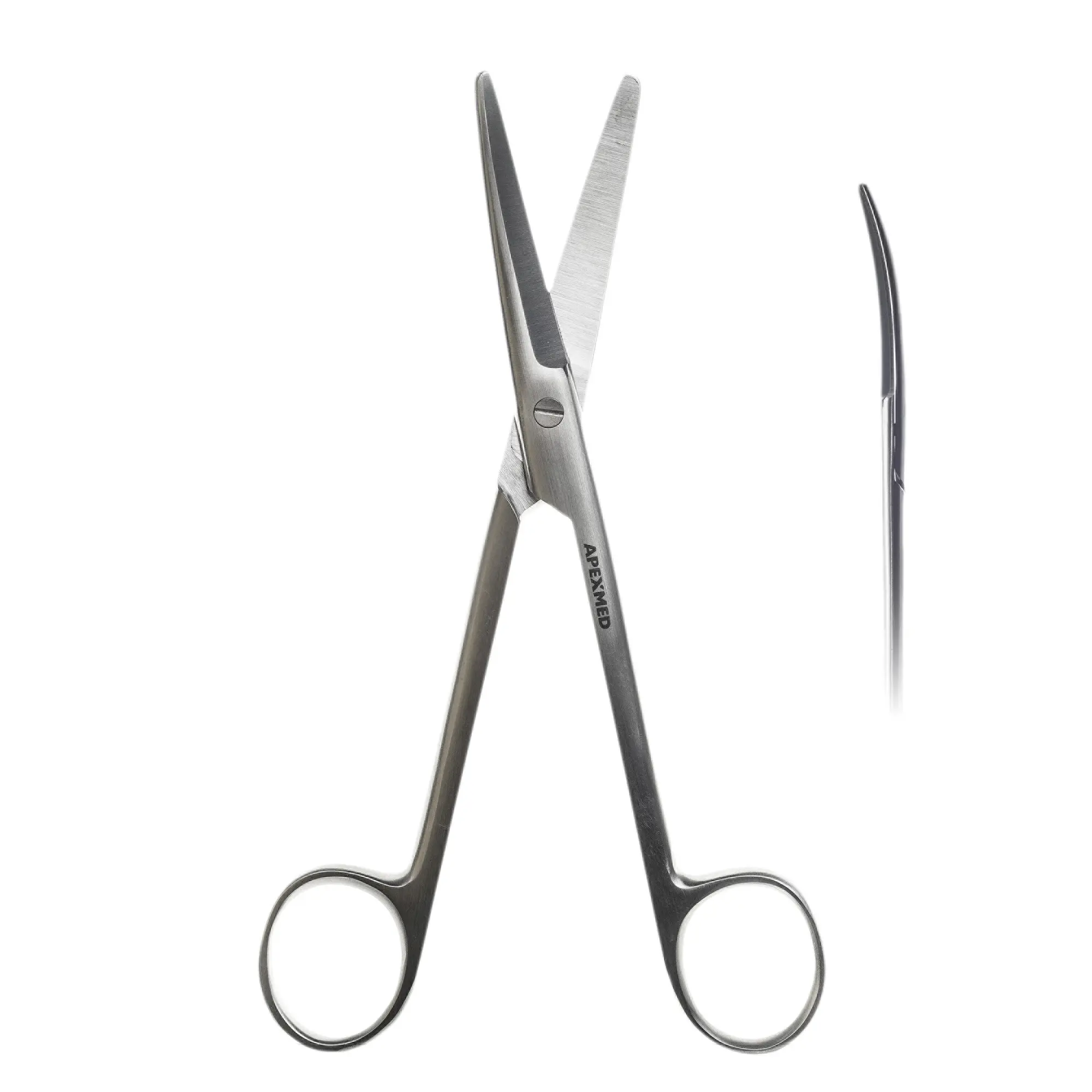 Ножницы хирургические диссекционные Mayo (Майо) тупоконечные, изогнутые, 170 мм, Apexmed