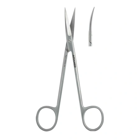 Ножницы хирургические Joseph остроконечные, изогнутые, 140 мм, Apexmed