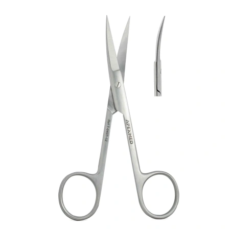 Ножницы хирургические остроконечные Standard, вертикально изогнутые, 120 мм, Apexmed