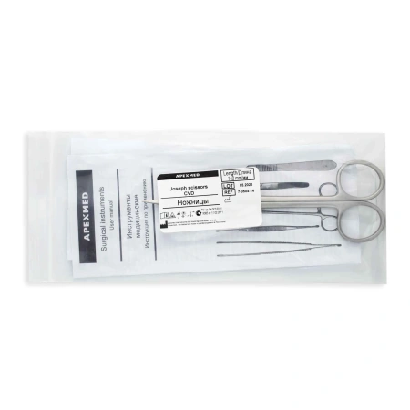 Ножницы хирургические Joseph остроконечные, изогнутые, 140 мм, Apexmed
