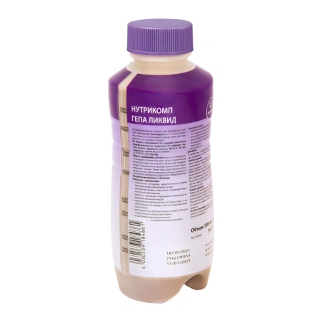 Энтеральное питание Bbraun Нутрикомп Гепа ликвид 500 мл