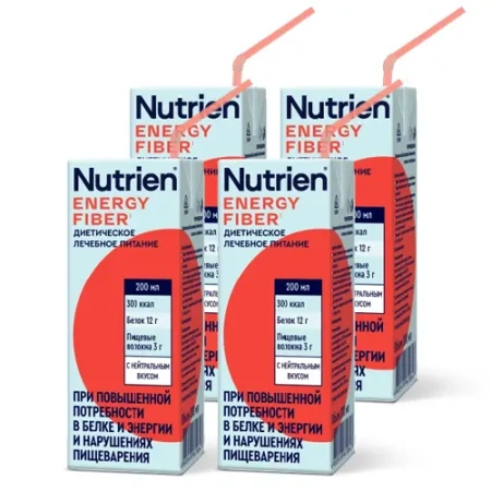 Энтеральное питание Nutrien Energy Fiber (Нутриэн Энергия с пищевыми волокнами) 200 мл, 4 шт