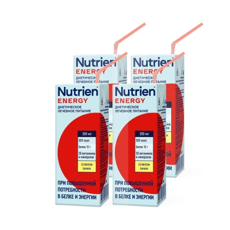 Энтеральное питание Nutrien Energy (Нутриэн Энергия) со вкусом банана, 200 мл, 4 шт