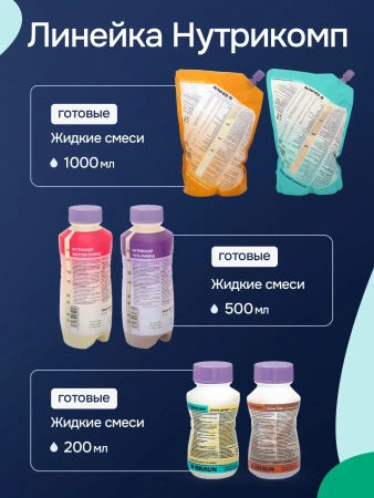 Энтеральное питание Bbraun Нутрикомп Гепа ликвид 500 мл