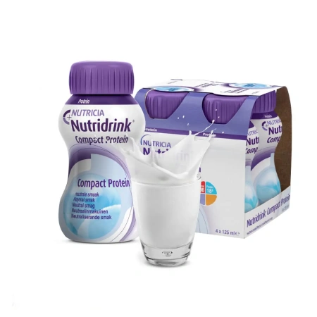 Энтеральное питание Нутридринк Компакт Протеин с нейтральным вкусом, 125 мл, 4 шт
