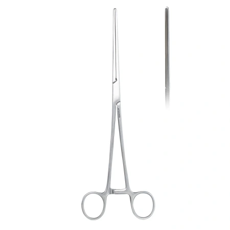 Зажим хирургический диссекционный Billroth (Бильрота), прямой, 260 мм, Apexmed