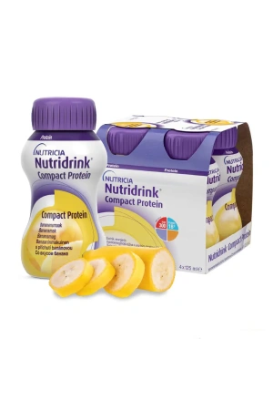 Энтеральное питание Нутридринк Компакт Протеин со вкусом банана, 125 мл, 4 шт
