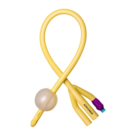 Катетер Фолея 22 Ch/Fr мужской, трехходовой, 10 шт