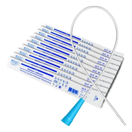 Катетер Нелатона мужской 6 Сh/Fr, урологический, 10 шт