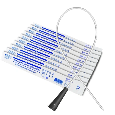 Катетер Нелатона урологический Apexmed мужской, Сh/Fr 10, 10 шт, лубрицированный, уретральный