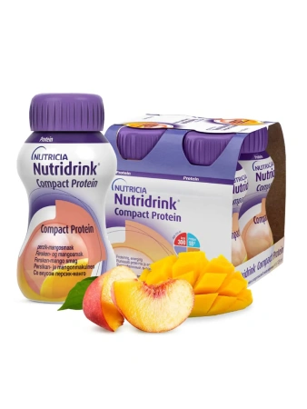Энтеральное питание Нутридринк Компакт Протеин со вкусом персик-манго, 125 мл, 4 шт
