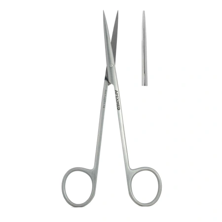 Ножницы хирургические Metzenbaum-Fine остроконечные, прямые, 145 мм, Apexmed