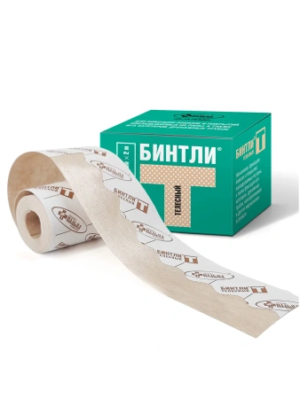 Бинт медицинский Пальма Бинтли-Т, 5 см х 2 м, липкий, телесный