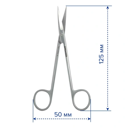 Ножницы хирургические Joseph остроконечные, прямые, 140 мм, Apexmed