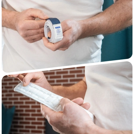 Мочеприемник ножной 750 мл, 28 см, контурный, с комплектом ремней для крепления, 5 шт