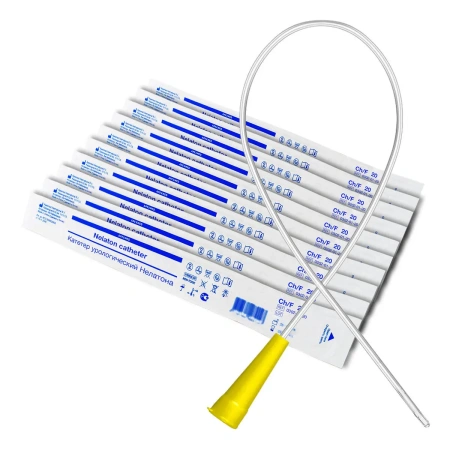 Катетер Нелатона мужской 20 Сh/Fr, урологический, 10 шт