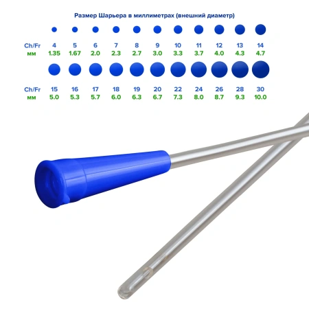 Катетер Нелатона урологический Apexmed мужской, Сh/Fr 10, 50 шт, лубрицированный, уретральный