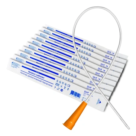 Катетер Нелатона мужской 16 Сh/Fr, урологический, 10 шт